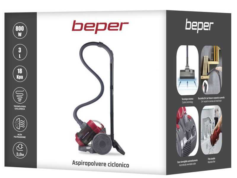 Beper P202ASP200 - Aspirapolvere a traino ciclonico - 800W