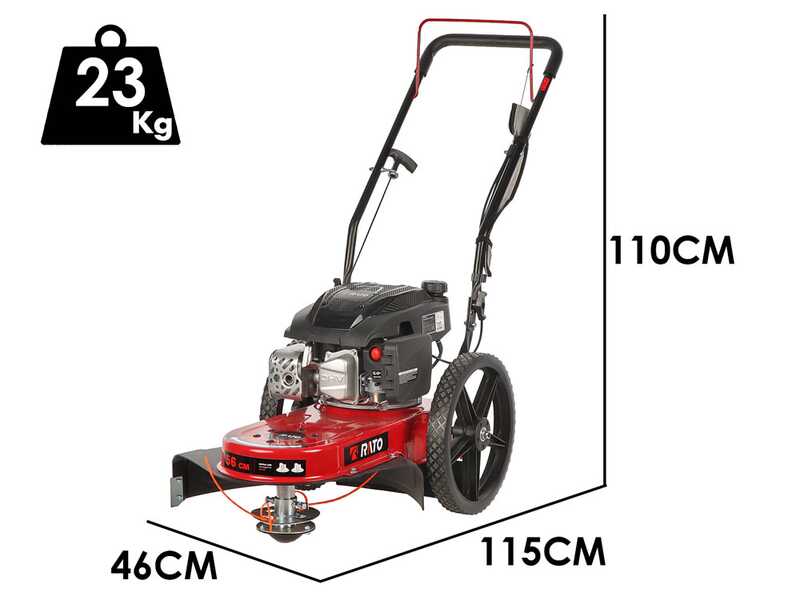 Rato Multipower RCV2.8-22Q-A - Decespugliatore a ruote a benzina - 4 tempi - A spinta