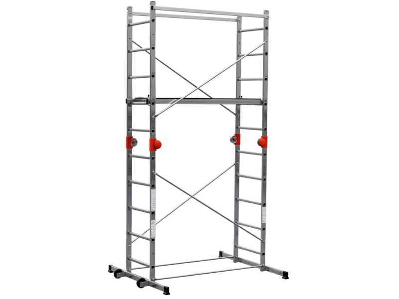 Gierre Easy 200 - Trabattello mobile multifunzione in alluminio - Altezza 2.70m