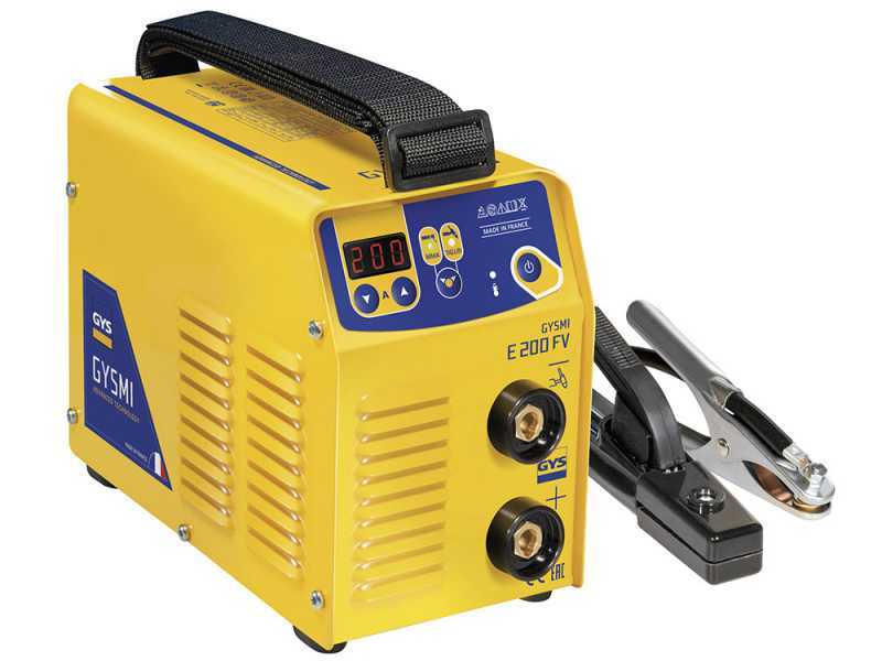 GYS Gysmi E200 FV - Saldatrice Inverter (MMA, TIG Lift) + Valigetta, corrente continua (DC)
