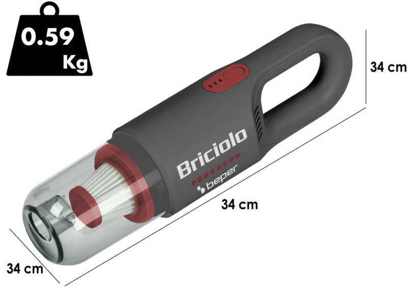 Beper P202ASP401 - Aspirabriciole ricaricabile a batteria - 7.4 V 2 Ah