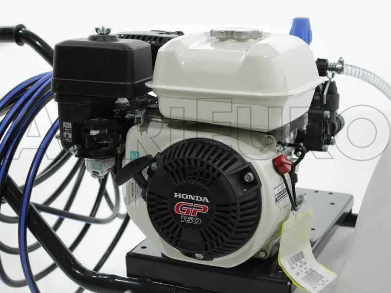 Kit motopompa irrorazione Comet MC25/Honda GP160 con carrello e serbatoio 80L