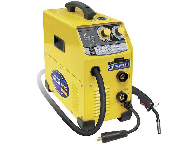 GYS Easymig 110 - Saldatrice Inverter (MIG/MAG: GAS, NO GAS e MMA) - corrente continua (DC)