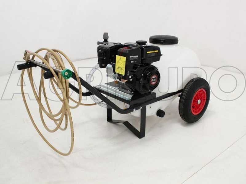 Motopompa irrorazione Comet MP 30 - Loncin G 200 F su carrello serbatoio 80 lt