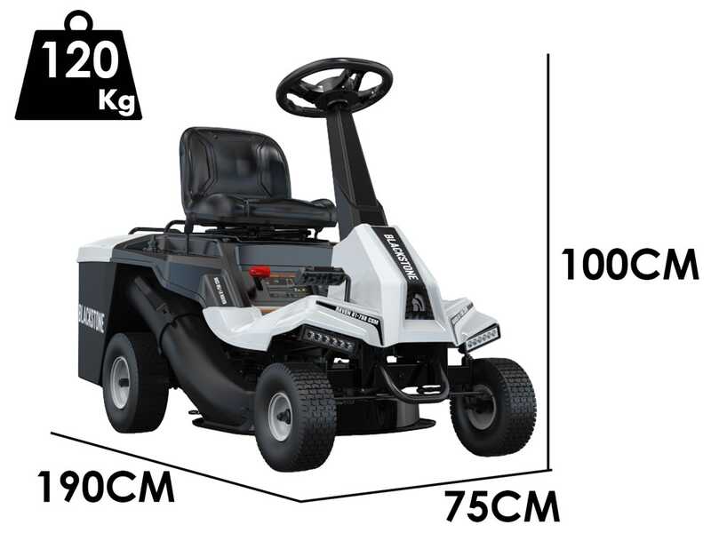 Blackstone RAVEN 61-750 CSM - Trattorino tagliaerba mini-rider - Motore da 224cc
