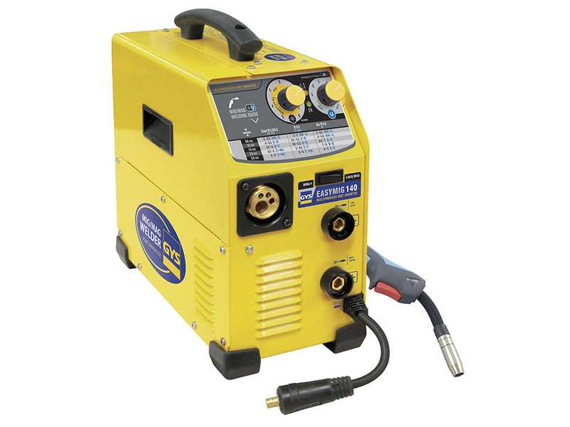 GYS Easymig 140 - Saldatrice Inverter (MIG/MAG: GAS, NO GAS e MMA) - corrente continua (DC)