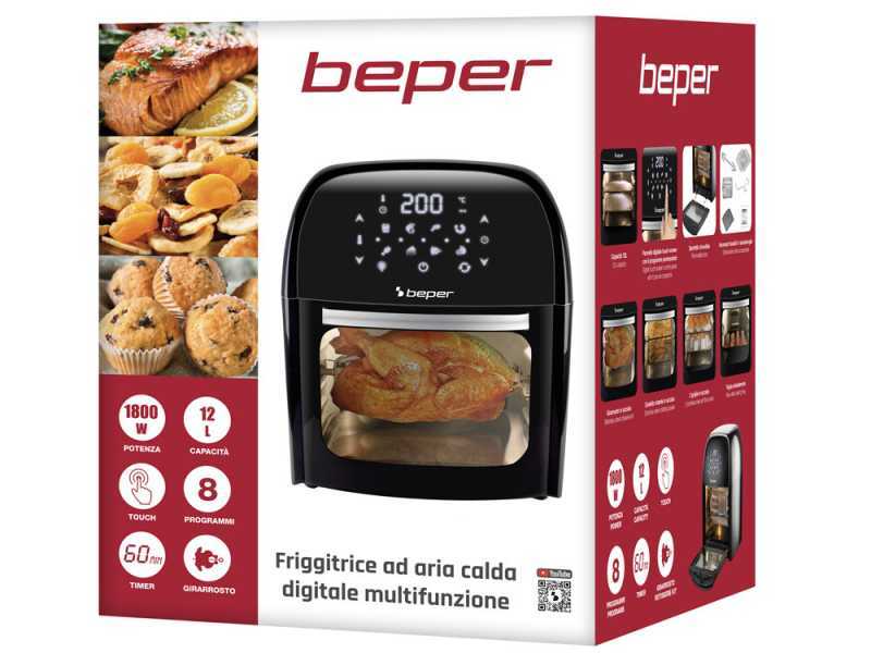 Beper P101FRI012 - Forno elettrico - Friggitrice ad aria digitale 12L