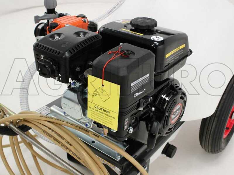 Kit motopompa irrorazione Comet MP30/Loncin G200F con carrello e serbatoio 120L