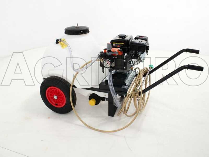 Kit motopompa irrorazione Comet MP30/Loncin G200F con carrello e serbatoio 120L