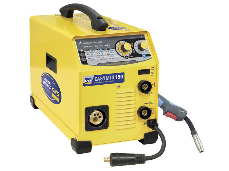GYS Easymig 150 - Saldatrice Inverter (MIG/MAG: GAS, NO GAS e MMA) - corrente continua (DC)