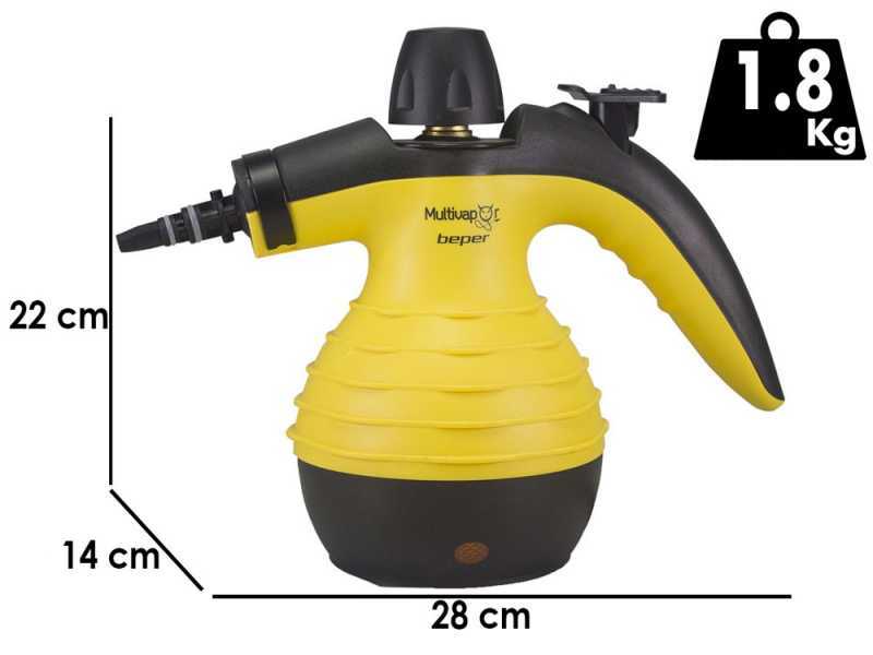 Beper 50700 - Pulitore a vapore igienizzante - 1050W