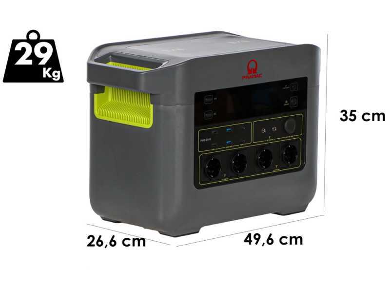Pramac PWB 2400 - Batteria PowerStation Portatile - 2400W - 2150 Wh/51.2V