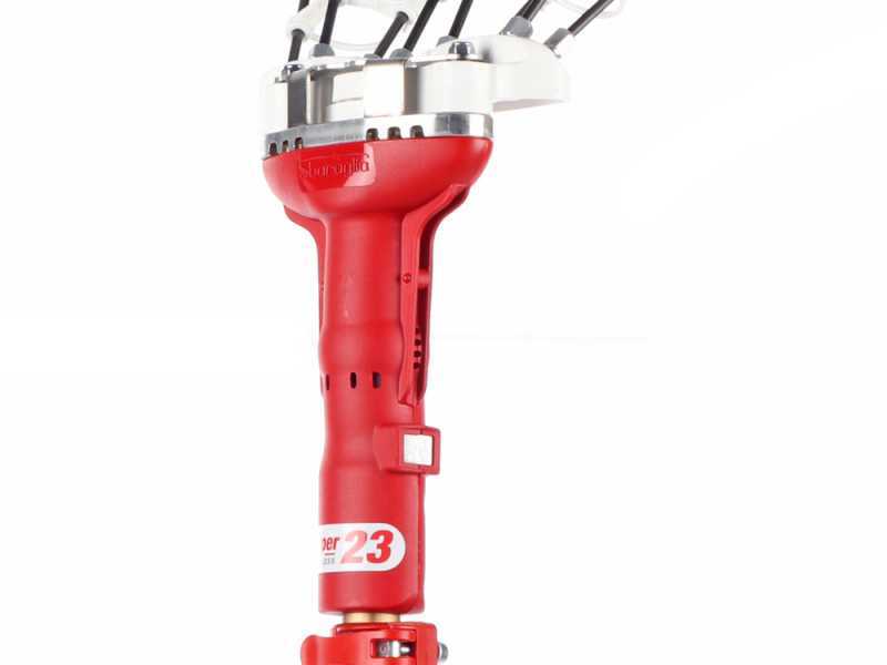 Sbaraglia Super23 Cordless - Abbacchiatore elettrico a batteria - Asta in alluminio 150/250cm - 3x (21V-5.2Ah)