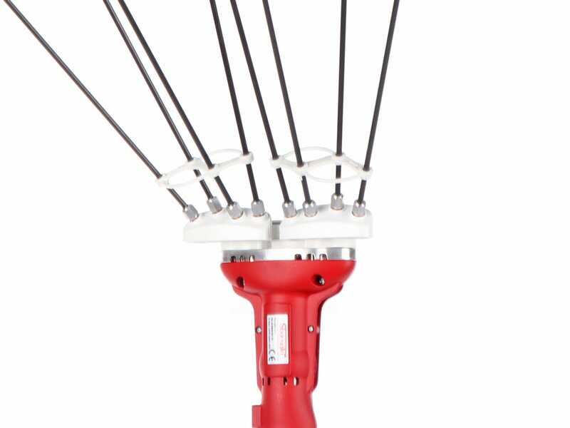 Sbaraglia Super23 Cordless - Abbacchiatore elettrico a batteria - Asta telescopica in alluminio 150-250cm - 3x (21V-5.2Ah)