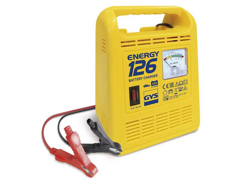 GYS Energy 126 - Caricabatterie - Batterie 12V da 15 a 60ah