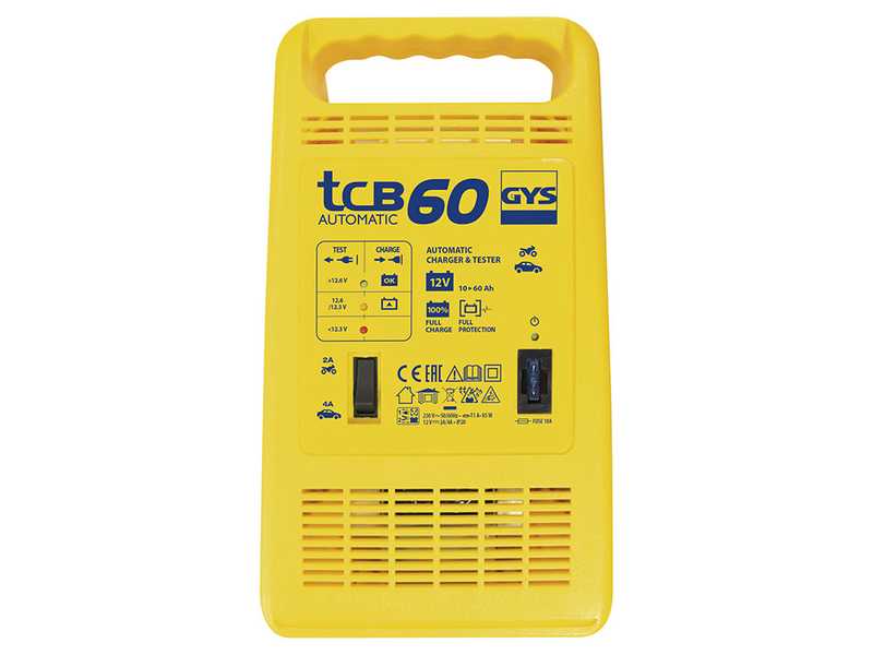 GYS TCB 60 - Caricabatterie Automatico - Batterie 12V da 10 a 60ah