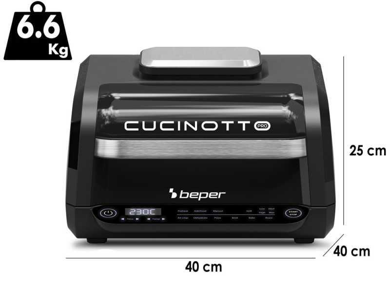 Beper P101FRI081 - Friggitrice ad aria digitale - Forno elettrico 1700W