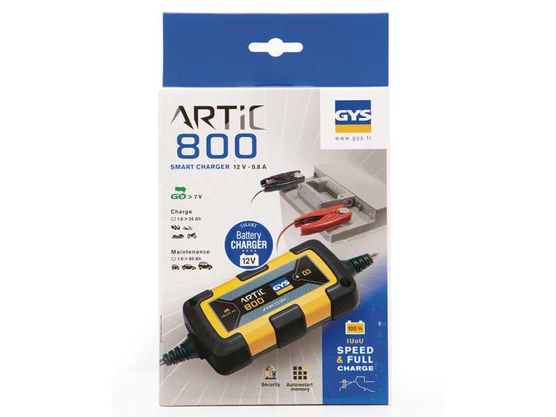 GYS artic 800 - Caricabatterie e mantenitore di carica automatico - 12V