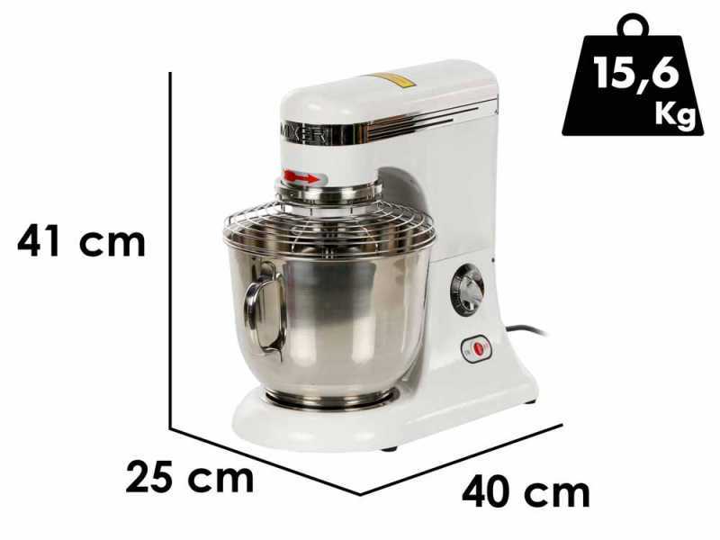 Prismafood iLine MZPL007 - Impastatrice planetaria a velocit&agrave; variabile - Vasca in inox 7 litri
