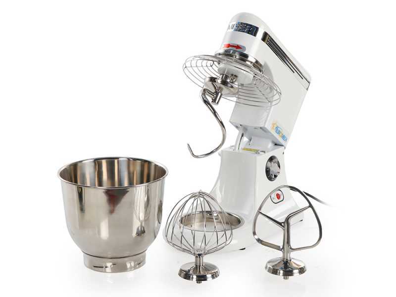 Euromech EPM 5 - Impastatrice planetaria a velocit&agrave; variabile - Vasca in inox 5L