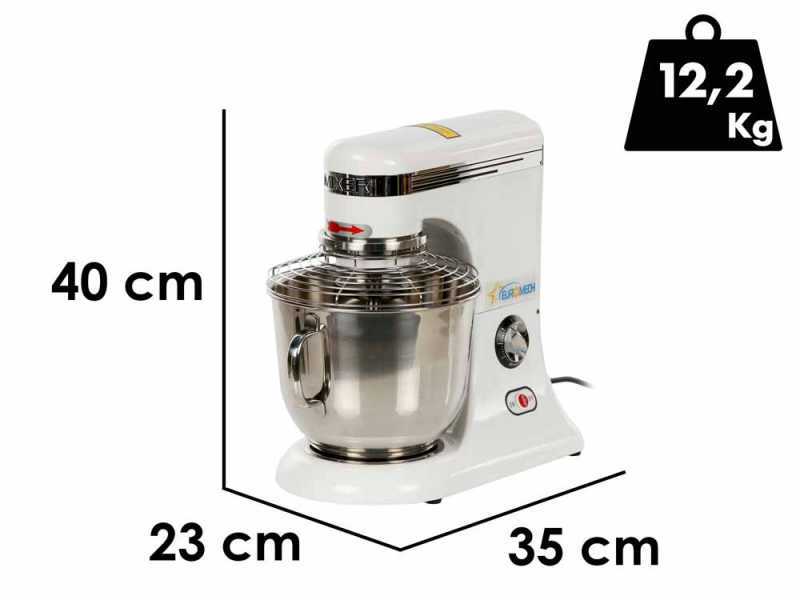 Euromech EPM 5 - Impastatrice planetaria a velocit&agrave; variabile - Vasca in inox 5L