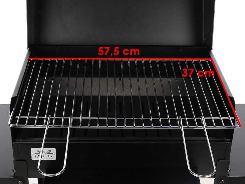 Mille Ercole Medium - Barbecue in ferro artigianale a carbone - 57,5x37cm