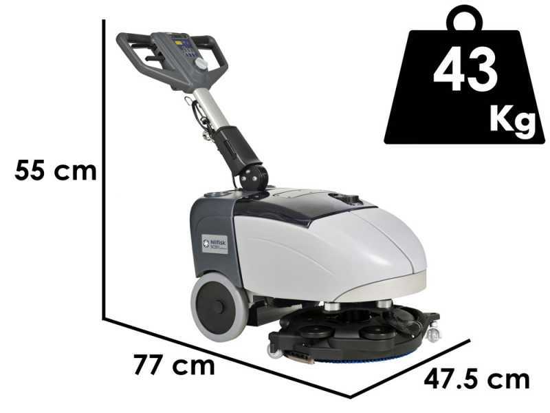 Nilfisk SC351 FULL PKG -  Lavapavimenti a batteria - 3 in 1: lava, asciuga e aspira