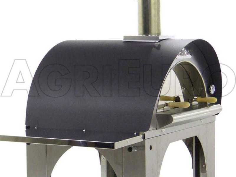Forno a legna per pizza da esterno Cibus INOX - 4 pizze