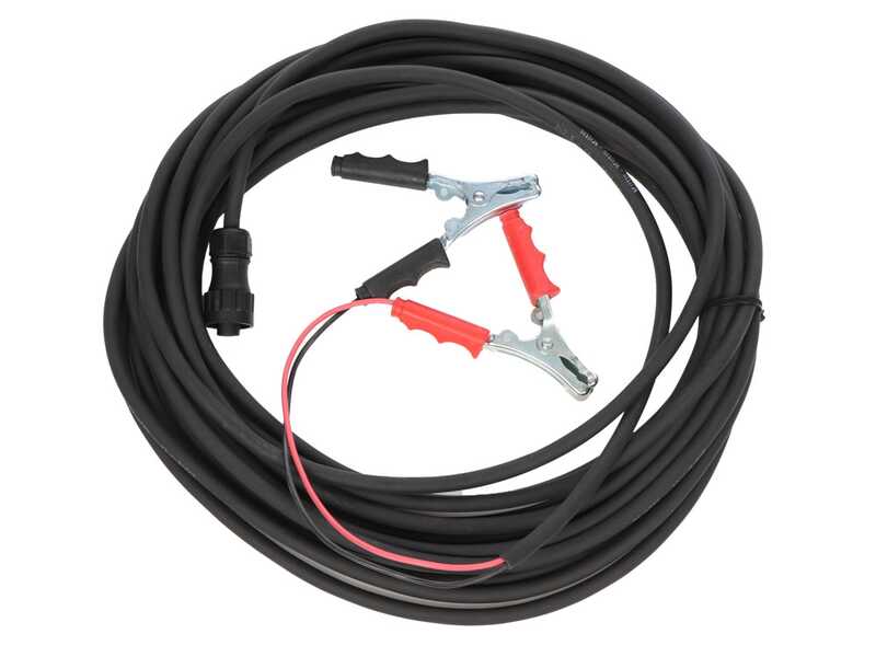 Campagnola MASTER PLUG-IN - Abbacchiatore elettrico 200/250 cm a batteria tipo auto con cavo in dotazione - Asta telescopica in carbonio e alluminio