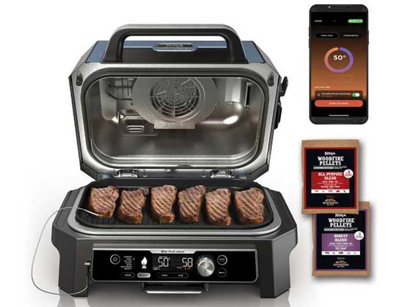 Ninja Woodfire Pro XL OG901EU - Barbecue elettrico con affumicatore