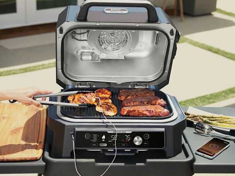 Ninja Woodfire Pro Connect XL - Barbecue Elettrico Con Affumicatore, Termosonda Integrata, Griglia Smart - Foto 8