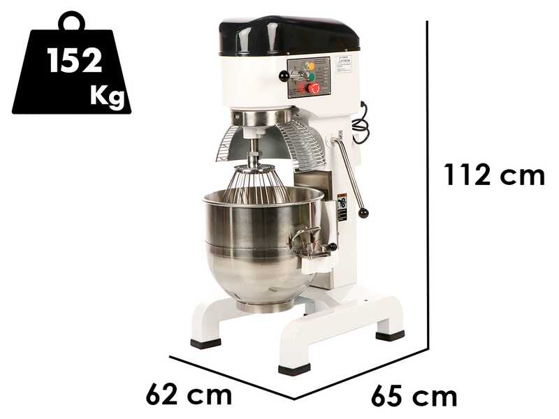 Prismafood iLine MZPL040 - Impastatrice planetaria professionale - Vasca in inox 40 litri