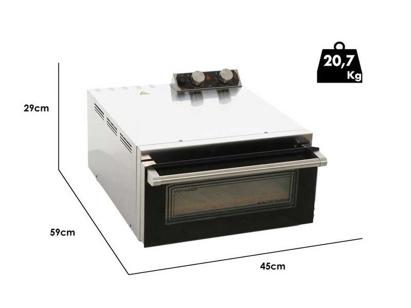 Macte Ovens Voyager TWIN Nero - Forno Elettrico per pizza - 2975 W