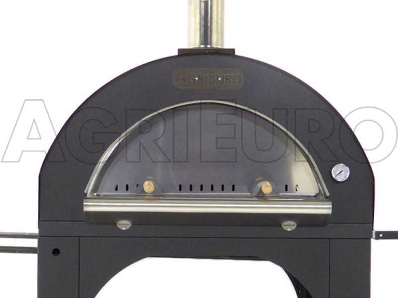 Forno a legna per pizza da esterno Cibus Red - 5 pizze