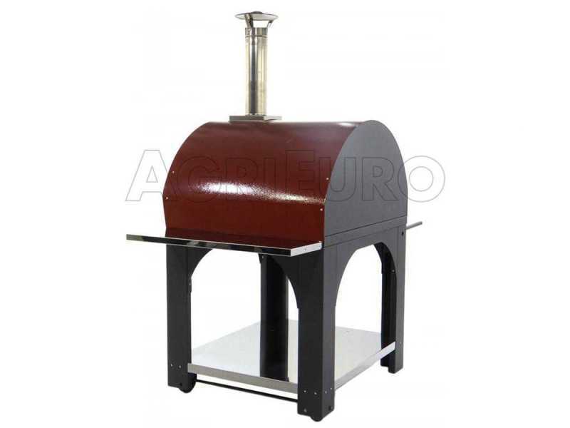 Forno a legna per pizza da esterno Cibus Red - 5 pizze
