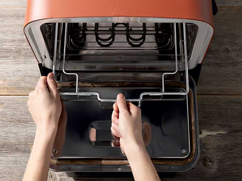Ninja Woodfire OO101EU - Forno elettrico da esterno per pizza e arrosti