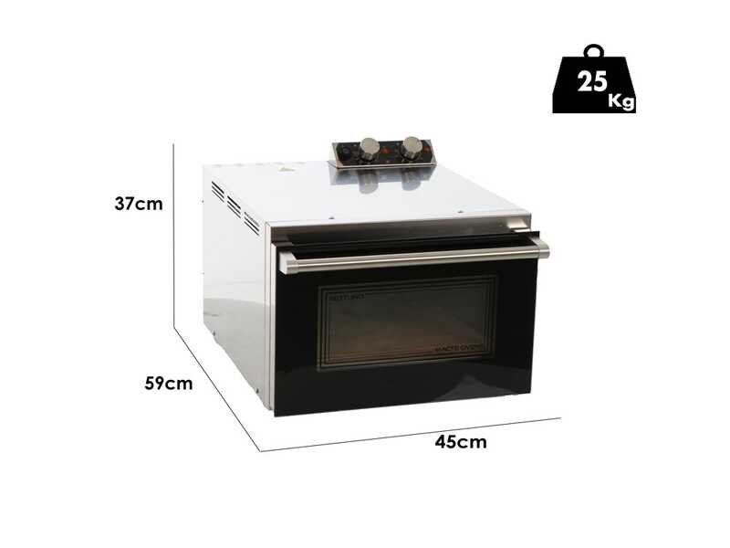 Macte Ovens NETTUNO Nero - Forno elettrico per pizza -  2975 W