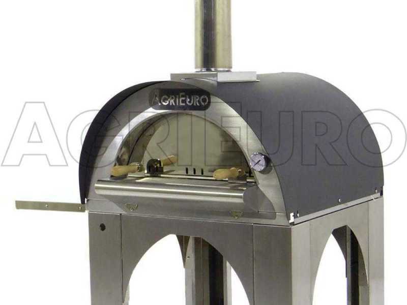 Forno a legna per pizza da esterno Cibus INOX - 2 pizze