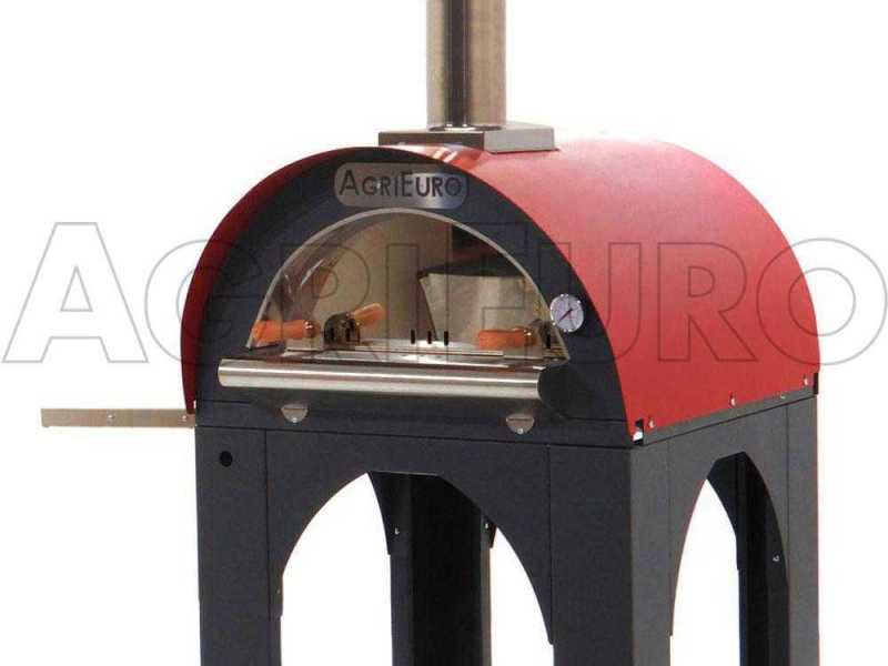 Forno a legna per pizza da esterno Cibus Red - 2 pizze