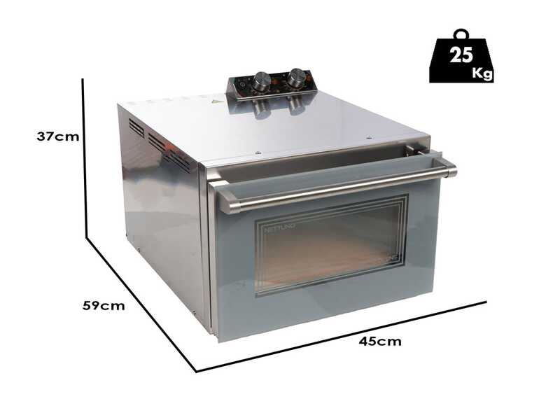 Macte Ovens NETTUNO Grigio - Forno elettrico per pizza -  2975 W