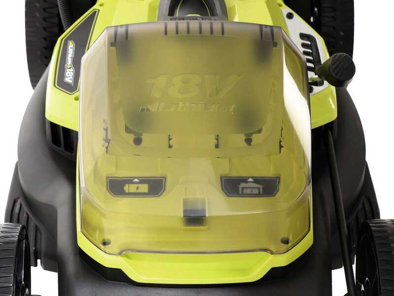 Ryobi RY18LM37A-240 - Tagliaerba a batteria - Taglio 37 cm - 2x18V/4Ah