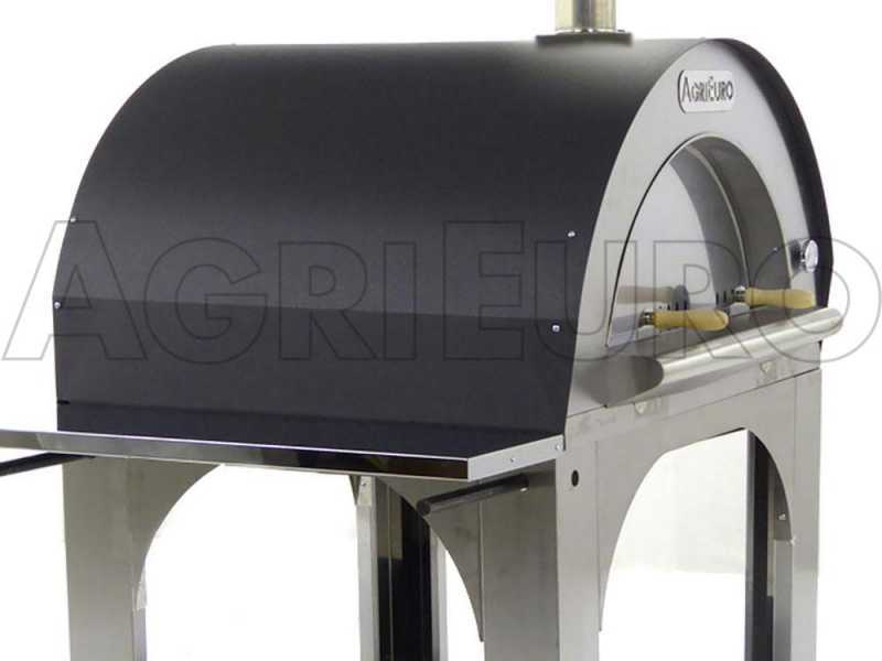 Forno a legna per pizza da esterno Cibus INOX - 5 pizze