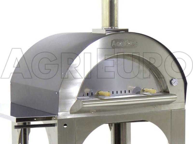 Forno a legna per pizza da esterno Cibus INOX - 5 pizze
