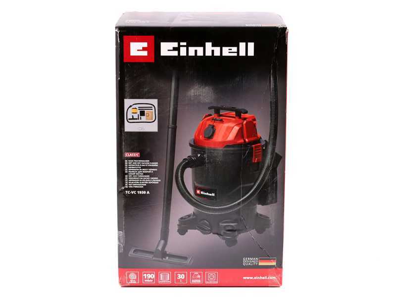 Einhell TC-VC 1930 A - Aspirapolvere aspiraliquidi - Fusto 30L - 1500W