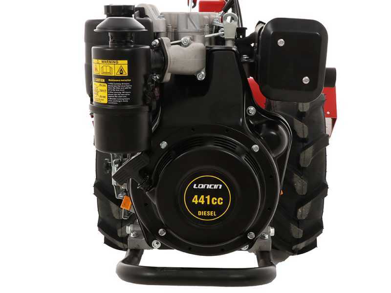 OUTLET - SENZA IMBALLO ORIGINALE - Motocoltivatore pesante professionale GINKO R710  - Motore diesel Loncin 441cc