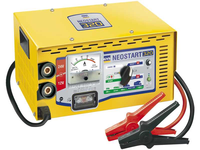 GYS Neostart 320 - Caricabatterie e avviatore automatico - 12/24V