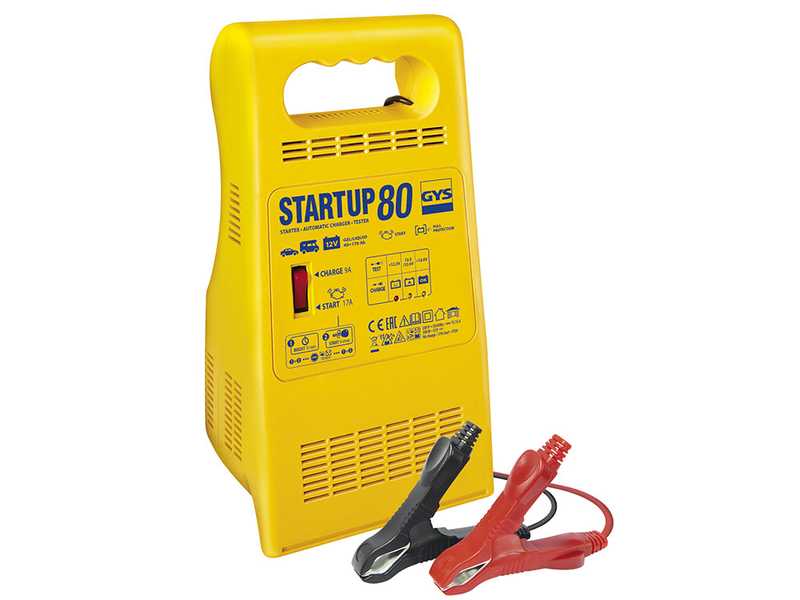 GYS  Start up 80 - Caricabatterie e avviatore - 12/24V