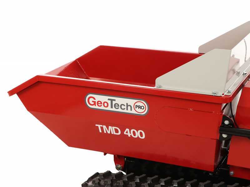 GeoTech-Pro TMD 400 - Motocarriola a batteria 48V 15Ah con cassone dumper