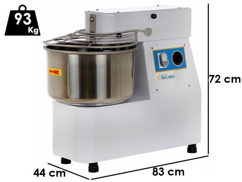 OUTLET- PICCOLI DIFETTI ESTETICI - Euromech ETF 30 - Impastatrice a spirale capacit&agrave; 25Kg - Trifase