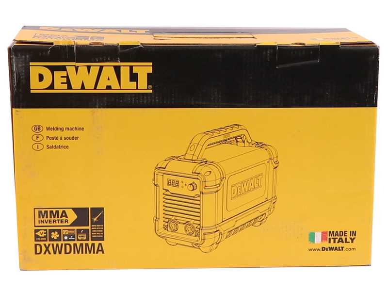 DeWalt DXWDMMA 160E - Saldatrice Inverter (MMA) - Corrente continua (DC) + KIT